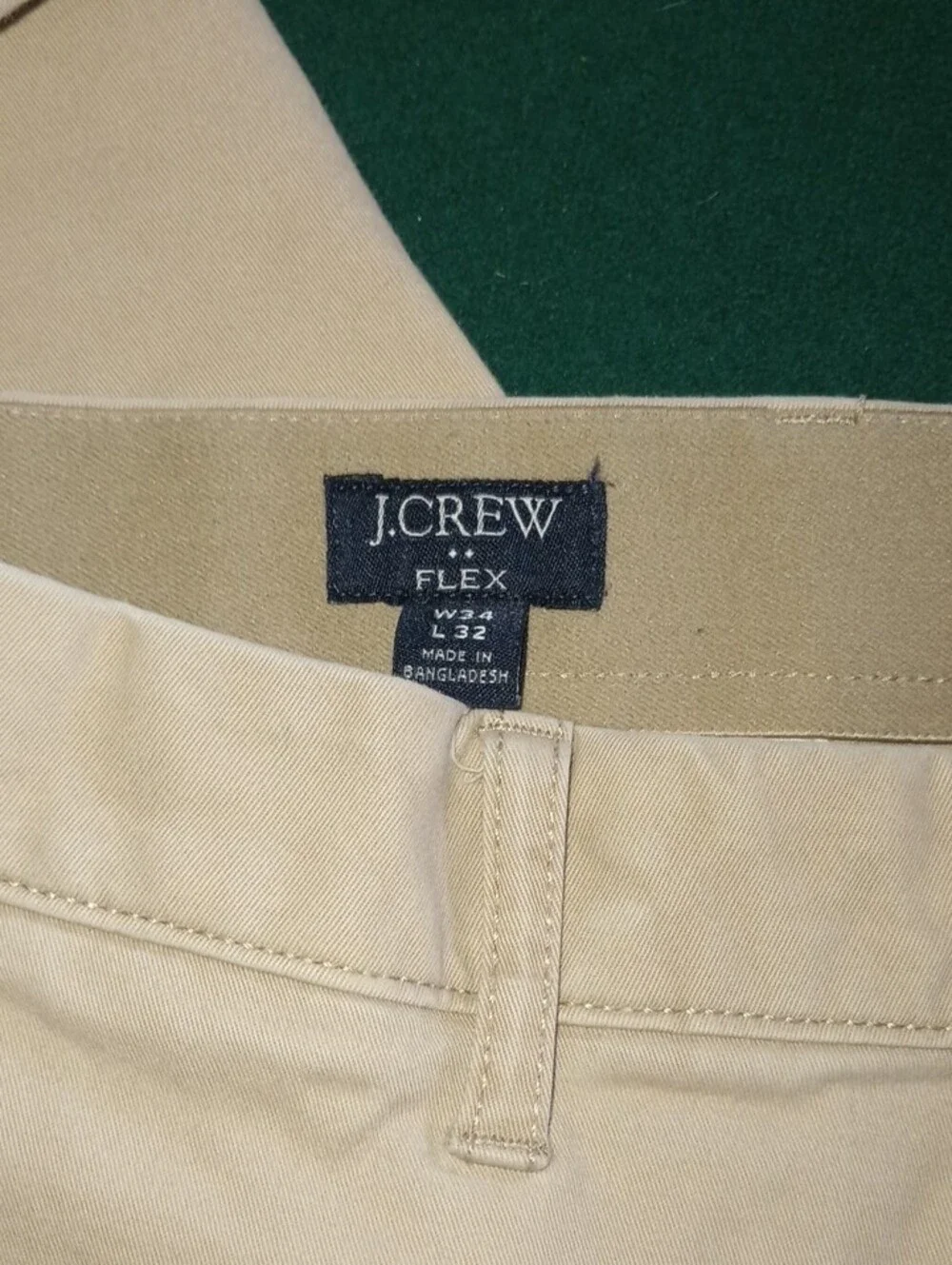 J. Crew Flex Slim Light Beige Men's Chino Pants
